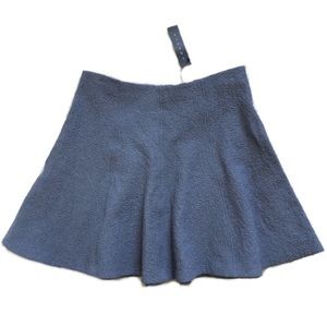 Theory “Lyerly” gray/blue boucle skater skirt/8